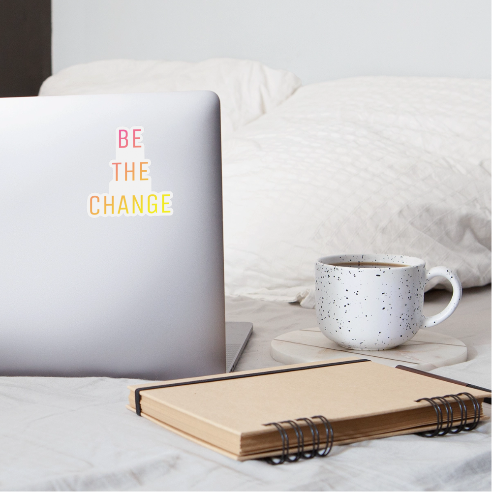 PEACH Change Sticker - white matte