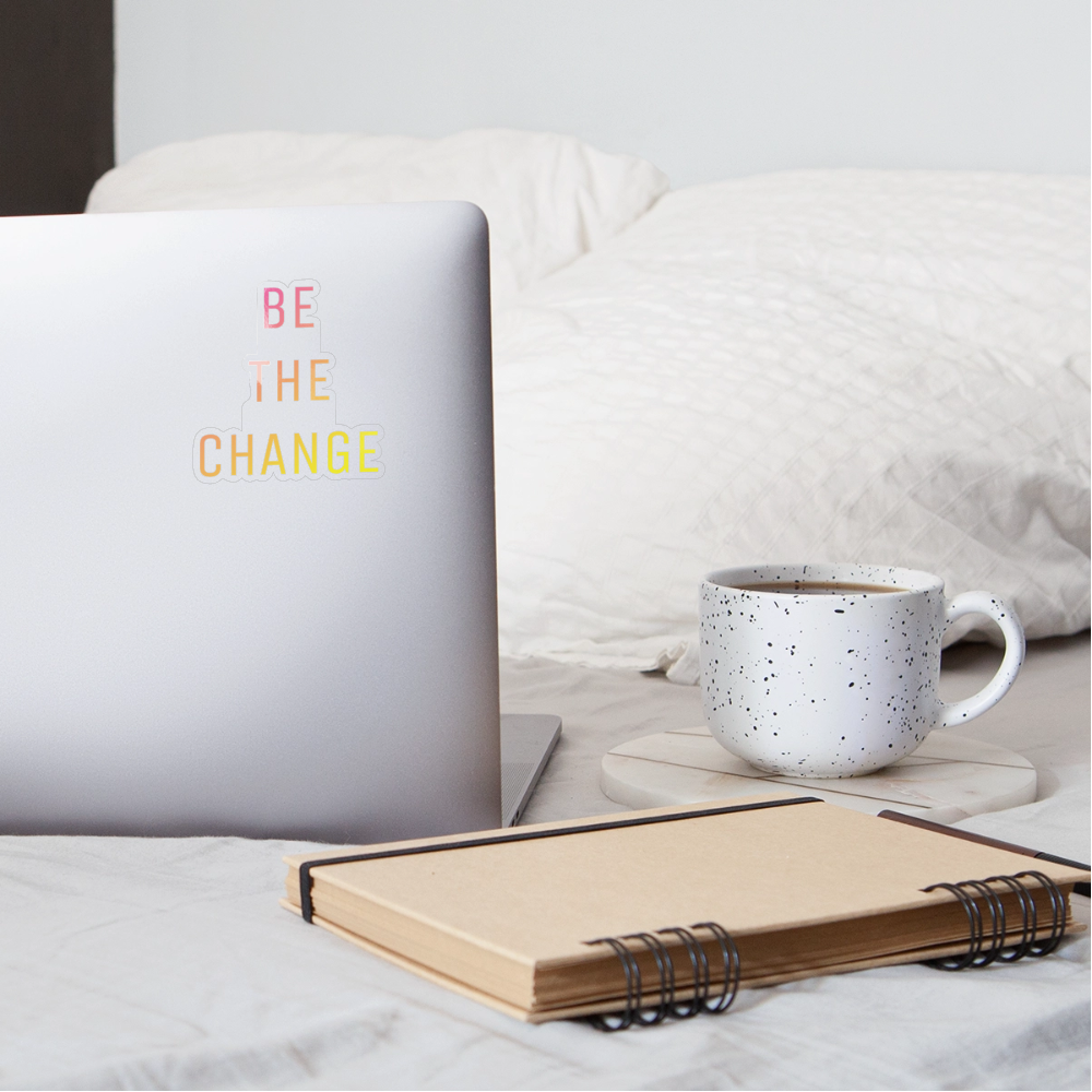 PEACH Change Sticker - transparent glossy