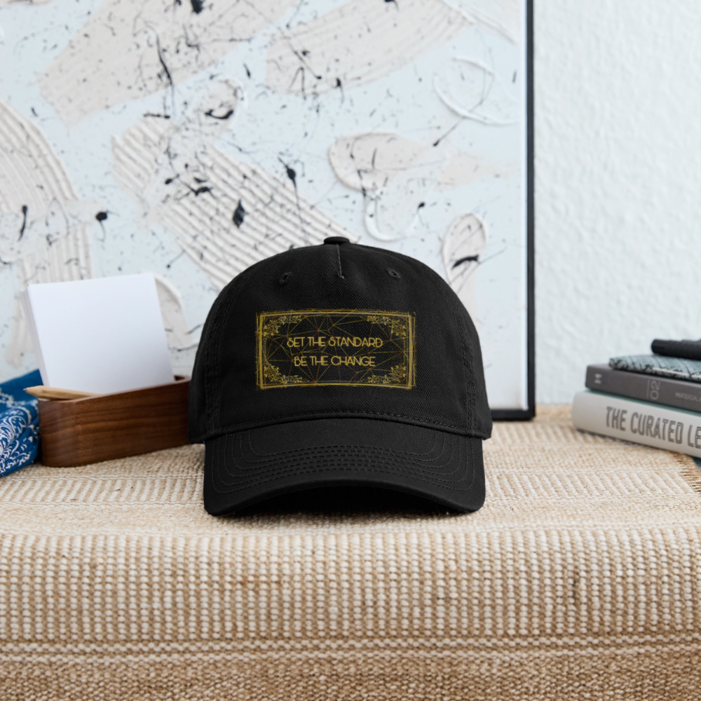 Motto Gold Organic Snapback - black