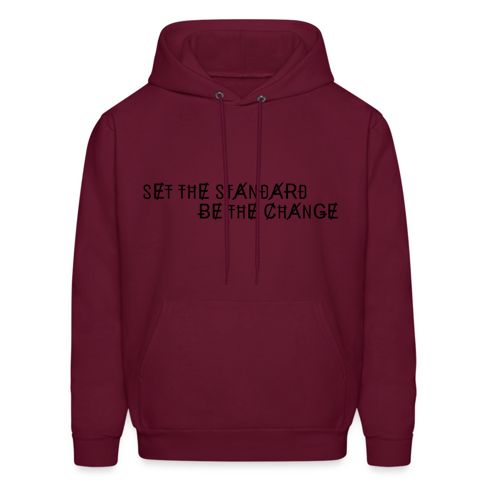 Hoodie Standard/Change (Black) - burgundy