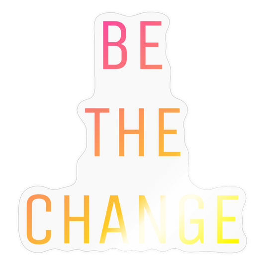 PEACH Change Sticker - transparent glossy