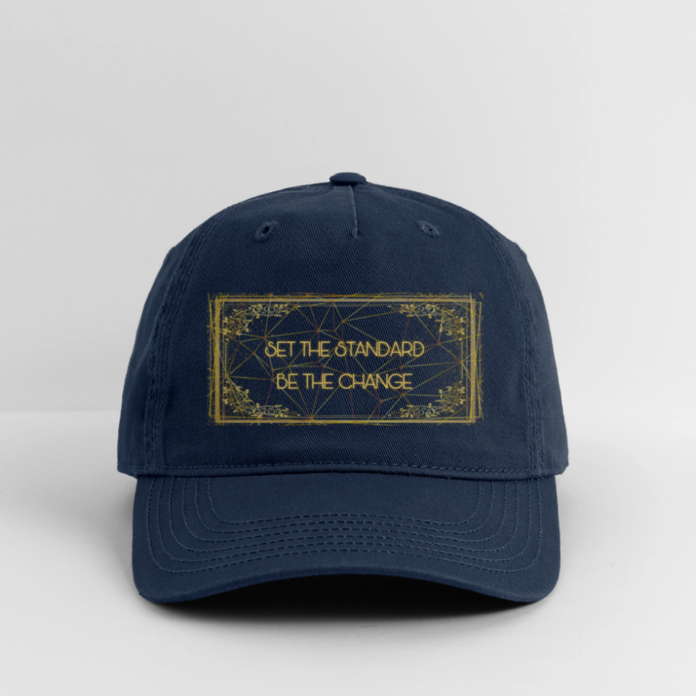 Motto Gold Organic Snapback - navy