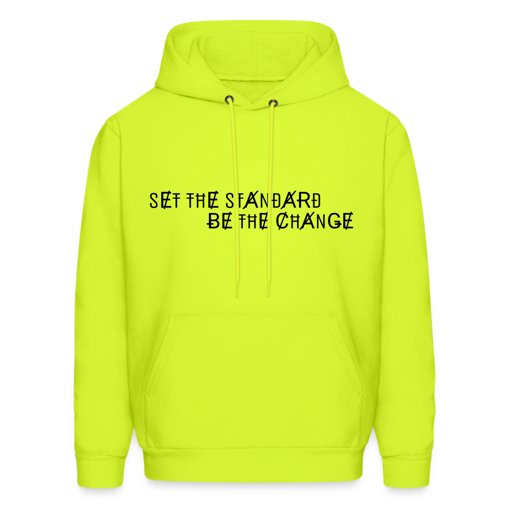 Hoodie Standard/Change (Black) - safety green