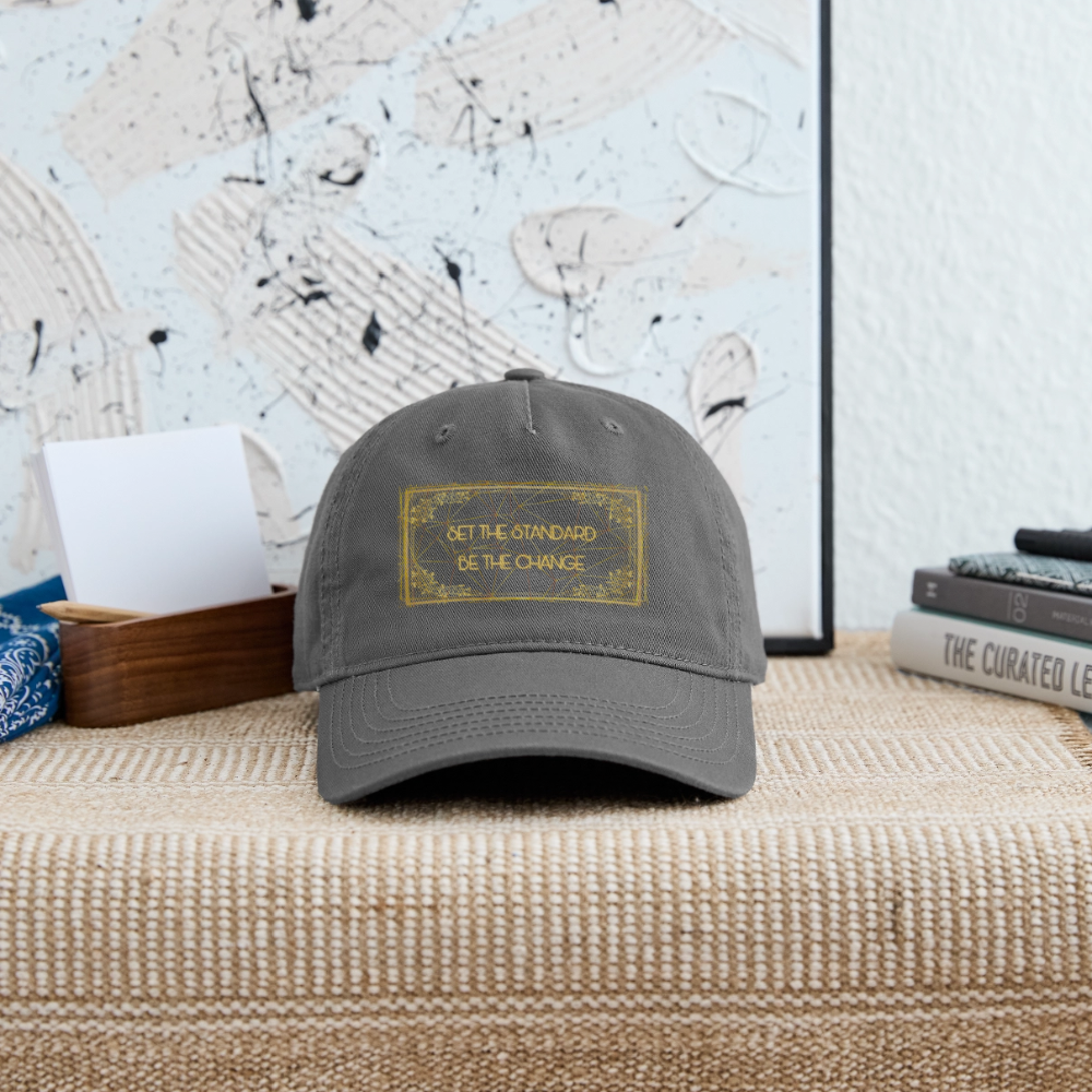 Motto Gold Organic Snapback - charcoal